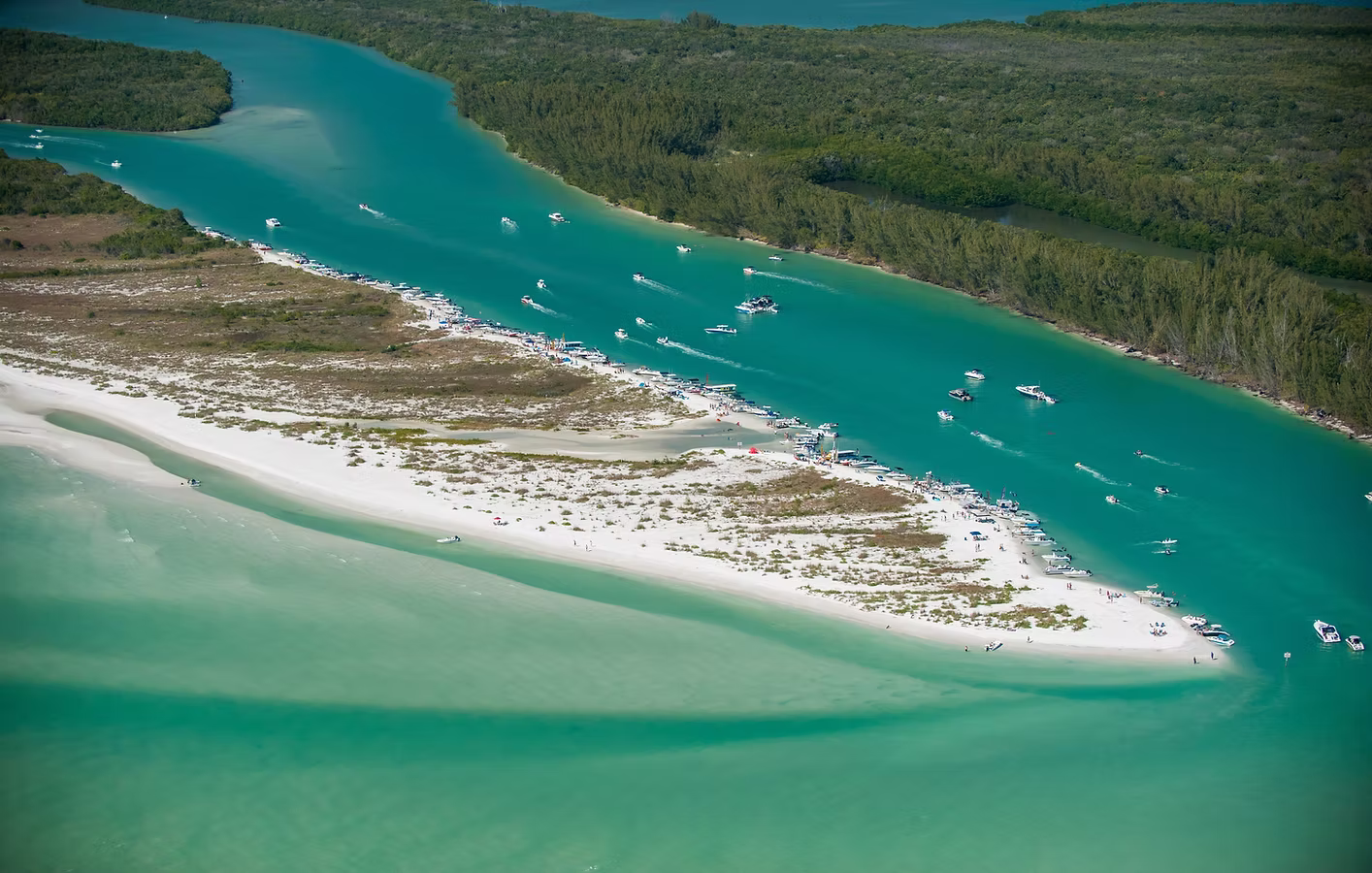 Keewaydin Island pristine beach yacht charter destination Naples Florida