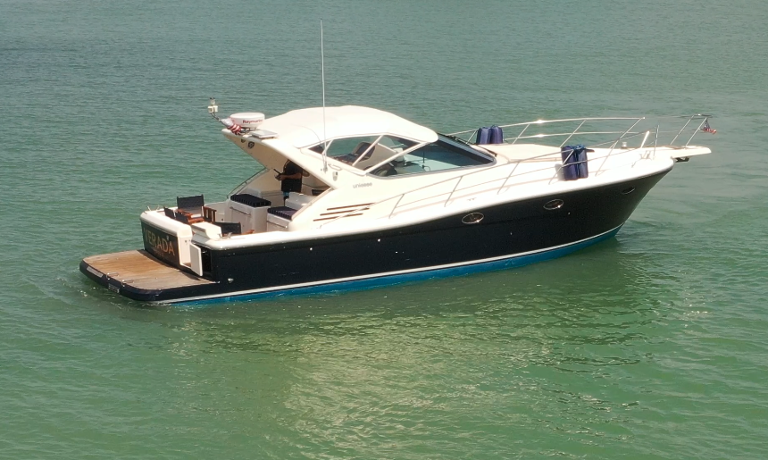 VERADA Yacht Starboard Side - Uniesse 42' Luxury Motor Yacht Naples Florida